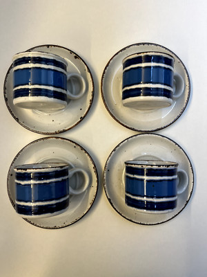 Midwinter Stonehenge MOON 4x Kaffeetasse mit Untertasse ca. 6,5cm, ca. 7,5cm Ø