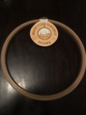 10  Plastic Flexible Hoop Cross Stitch Crafts Wood Brown Needlework Frame. New