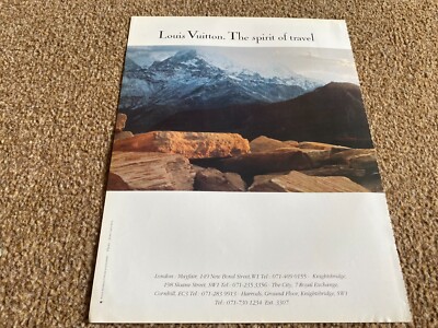 INT5 WERBUNG 11X18 LUIS VUITTON THE SPIRIT OF TRAVEL