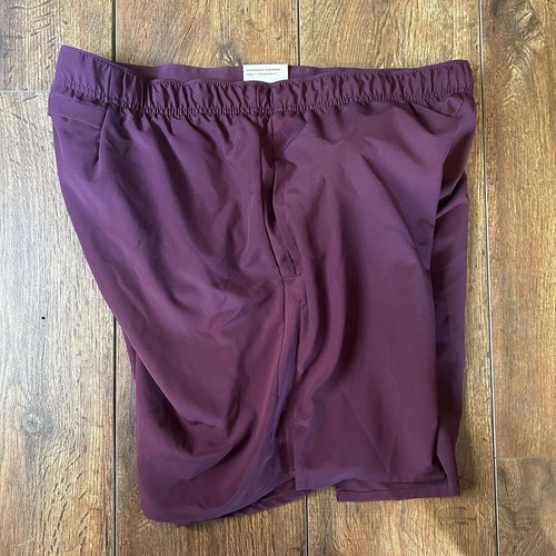 NWT Nike Challenger DV9359-681 Maroon Red 7" Inseam Lined Gym Shorts Men's L - Picture 6 of 15