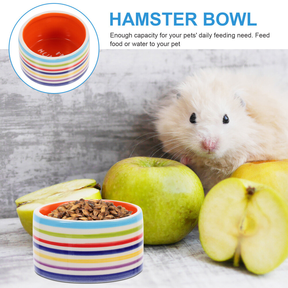 2 Pack Ceramics Hamster Food Bowl Guinea Pig Water Dog Bowls eBay