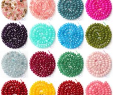 Natural 5x8mm Faceted Multicolor Gemstone Rondelle Abacus Loose Beads 15''