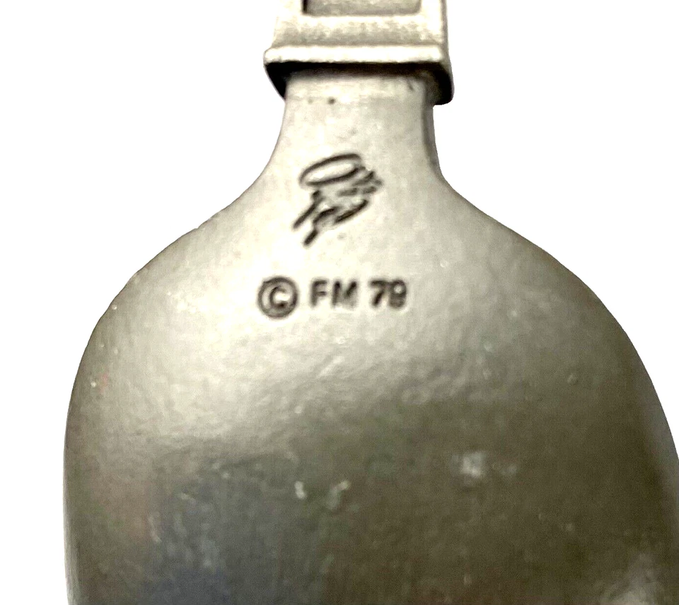 Vintage Franklin Mint Pewter Spoons Grimm’s Fairy Tales 1979 (7 Spoons) - Image 3 of 4