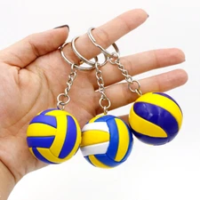PVC Volleyball Keychain Gifts Ball Sport Players Men Women Keyring Gift