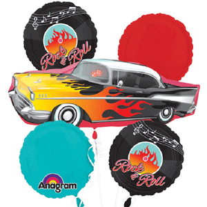 Classic 50 S Rock Roll Balloon Bouquet Party Decoration Balloons