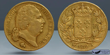 1819 A, 20 Francs, France, Paris Mint, 0.1867 oz Pure Gold, KM 712.1, C8135
