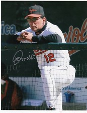 LEE MAZZILLI  BALTIMORE ORIOLES   ACTION SIGNED 8x10