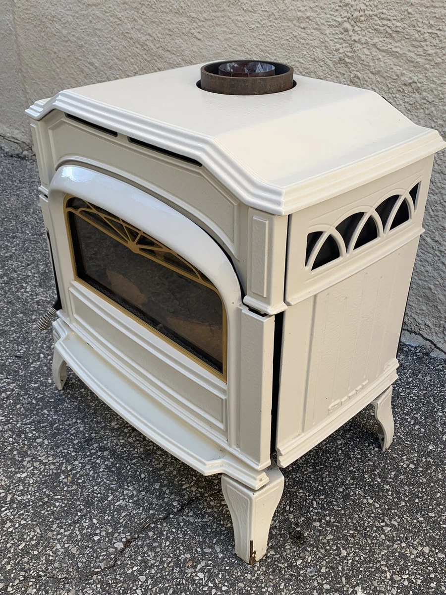 Dovre by Heatilator DV750 Natural gas white enameled cast iron stove  28,400btu | eBay
