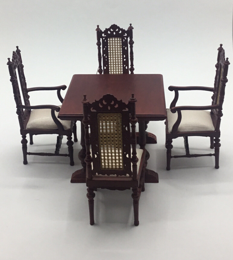 Dolls House ‘Glenowen’ Table And Four Chairs eBay