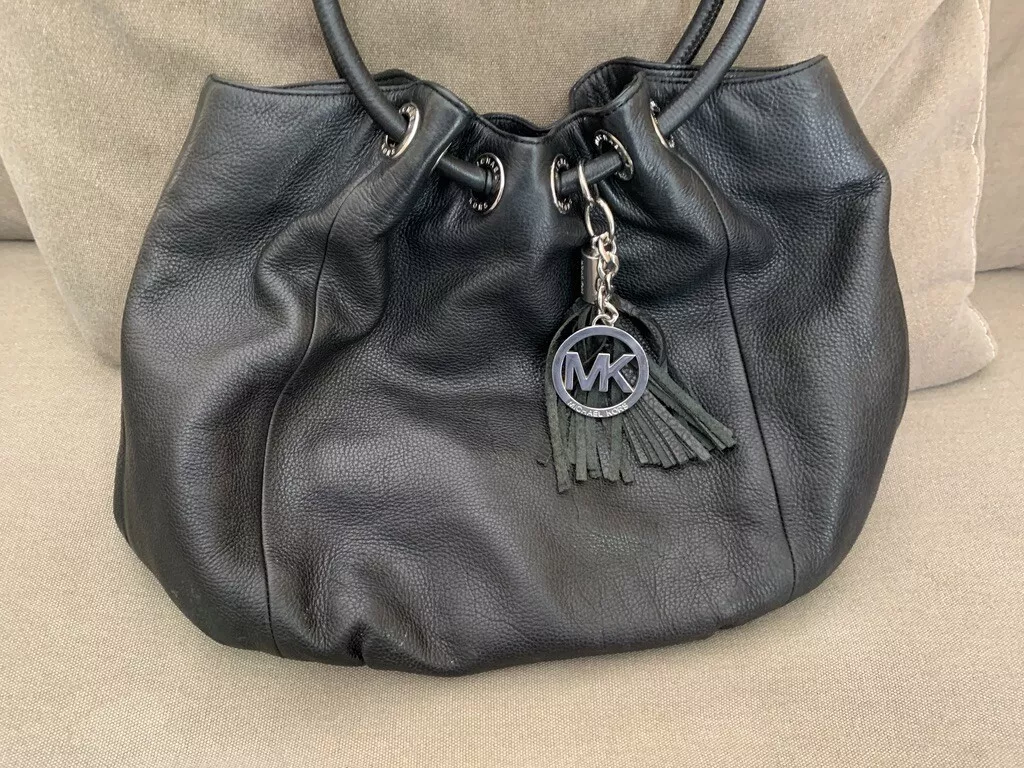 MICHAEL KORS SHEILA MEDIUM TRIPLE COMPARTMENT SATCHEL SHOULDER BAG MK BLACK  GOLD | eBay