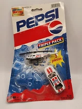 Vintage 1993 Golden Wheel Diecast PEPSI Car & Helicopter JARU #1897 Missing Item