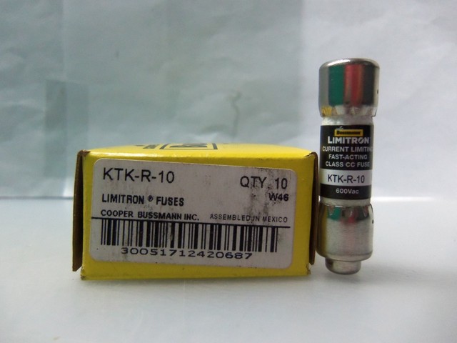 10PCS NUOVO Bussmann KTK-10 10 Amp Limitron Fusibile - Foto 4