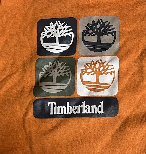 Camiseta Timberland Infantil 6-9 Meses Niños Broches de presión en el hombro Naranja S/S Foto 4 de 4