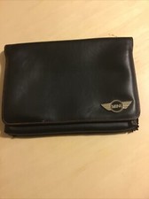 Mini Cooper Mini Convertible Owner's Manual  Case Red Stitching Metal Emblem