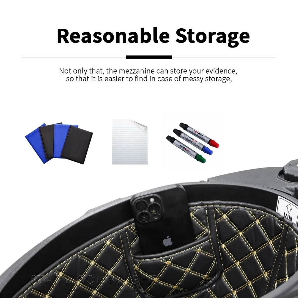 Almohadilla para cubo de asiento con revestimiento de caja de almacenamiento de equipaje de motocicleta para KYMCO CT250 CT300 CT250 Foto 4 de 4