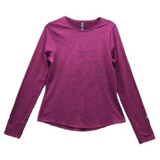Core 10 Shirt Womens Large Purple Pullover Active Fleece Lined Outdoor Comfort