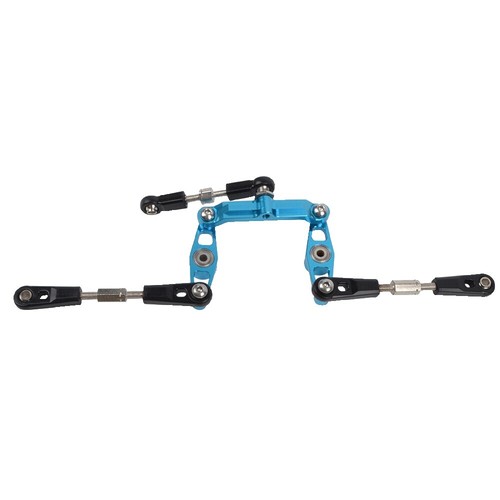 Tamiya 300054575 54575 Pièce de tuning TT-02 Connecteur de levier de direction en aluminium, bleu, S