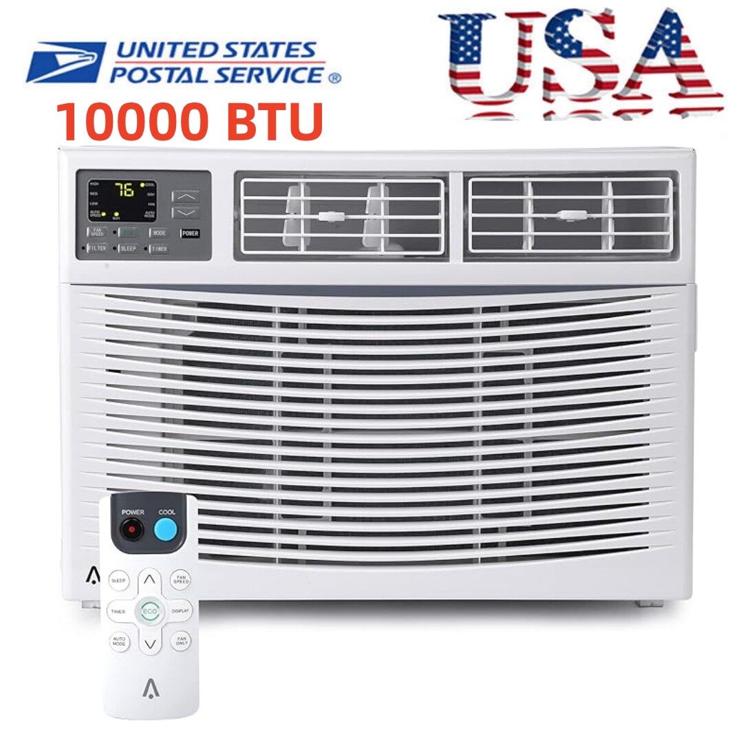 10000 BTU Smart Window Air Conditioner Cools 450 110-115V Energy  Savings - Main Image