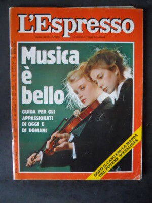ESPRESSO 9 1982 MUSIK UND ''SCHÖNER LEITFADEN FÜR FANS HEUTE UND MORGEN [DV32]