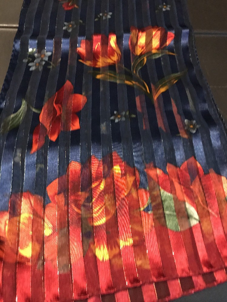 women's floral rectangle scarf AA11