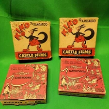 Vintage 8mm Castle Films;  4  empty box see description