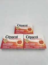 Cepacol Extra Strength: Sore Throat Honey Lemon Flavor - 3pack/Lot of 3