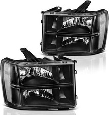 Headlights Assembly Compatible with 2007-2013 GMC Sierra 1500/2007-2014 Sierra.