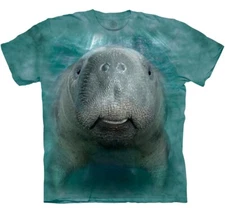 Manatee Sea Cow Marine Aquatic Wildlife Ocean Animal Blue Mountain T-Shirt S-3X
