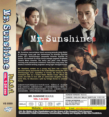 DVD KOREAN DRAMA Mr. Sunshine Vol.1 24 End Region All English Subtitle