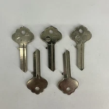 LOT OF 5 ILCO 1054X Key Blank Uncut Keys Made in USA