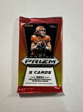 (1) 2021 Panini Prizm Draft Picks Football Factory Sealed Pack From Box - 5 Card