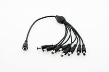 1 Female To 8 Male CCTV 8-way Power Splitter Cable