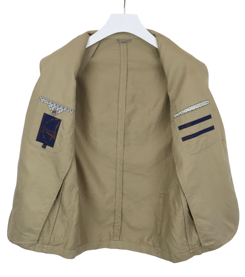 Blazer AT.P.CO Alan para hombre (UE) 50 solapa de muesca de mezcla de lino de un solo pecho Foto 2 de 4