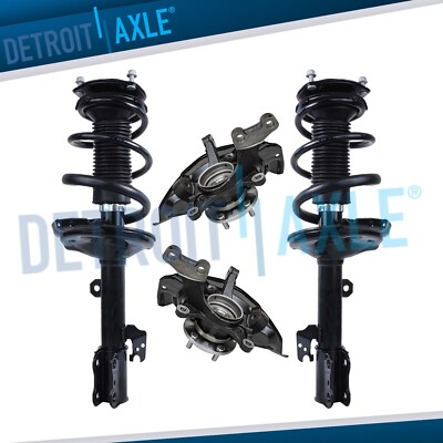 Front Steering Knuckle Bearing Hub Struts for 2006 2007 Toyota Highlander RX350