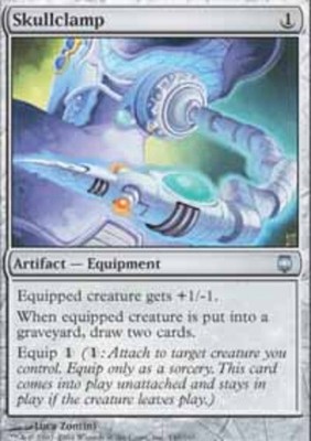 English MTG Magic FLAT RATE SHIP MP Skullclamp Darksteel