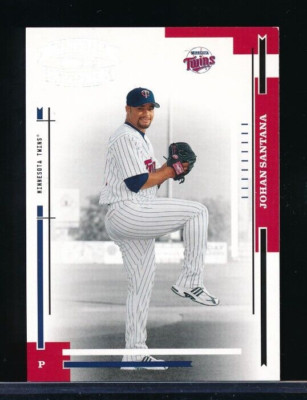 2004 DONRUSS THROWBACK THREADS #114 Johan Santana Silver Proof /100