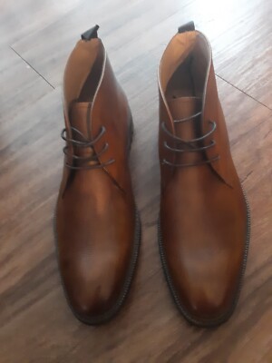 NEW Joseph Abboud Kyle Brown Chukka Boot Plain Toes Men s Size 12D
