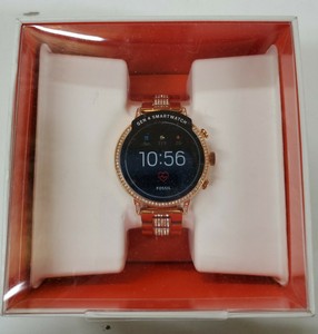 Fossil Women's Gen 4 Venture HR Stainless Steel Smartwatch Rose Gold DW7F1 Open | eBay