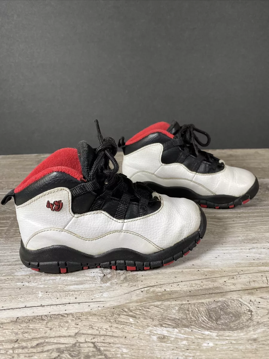 Air jordan retro 10 black and red discount