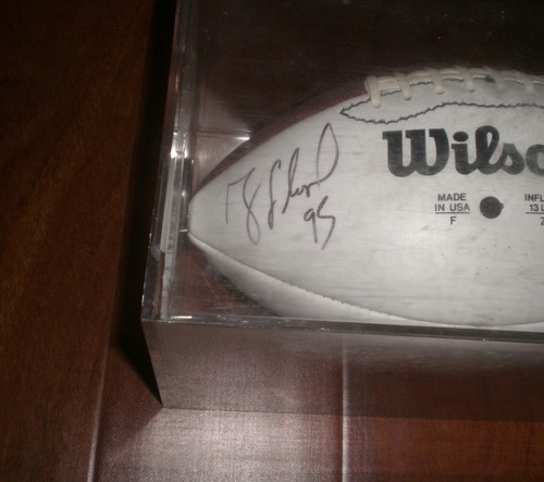 STEELERS GREG LLOYD SIGNED AUTOGRAPHED FOOTBALL W/COA IN CASE - Picture 2 of 3