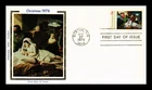 US COVER CHRISTMAS THE NATIVITY BY COPLEY FDC COLORANO SILK CACHET