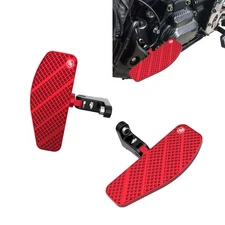 Red Mini Passenger Floorboard Foot peg W/Mount Kit  for Harley 93-later Touring