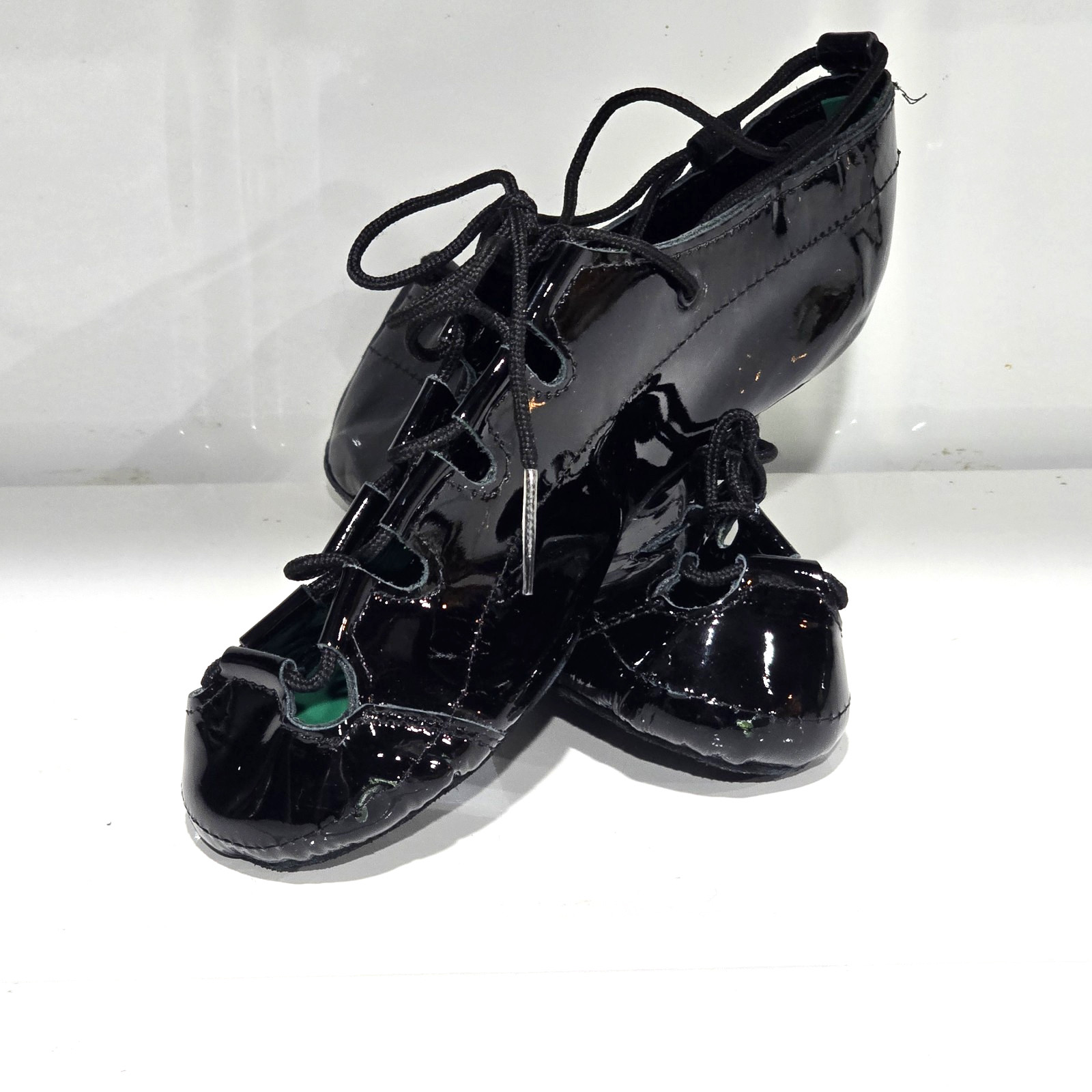 New Irish Dance Ghillies Patent Leather Black. Soft Shoes Light Shoes