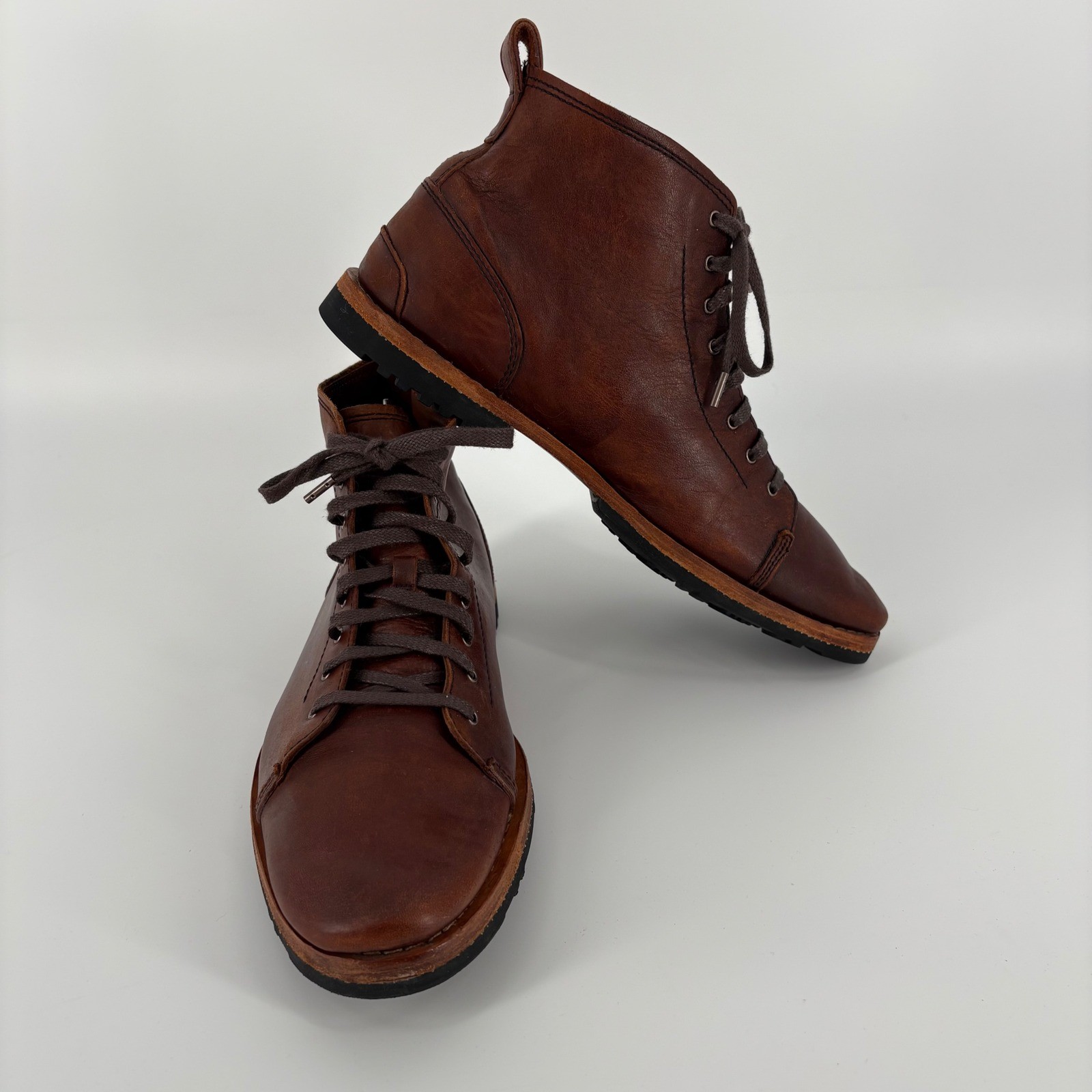 Timberland Boot Company Mens A2516 Lace Up Leather Boots Brown Size 9