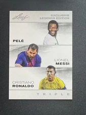 Pele / Messi / Ronaldo 2024 Leaf Exclusive Legends Edition Trio RC 10 count lot 