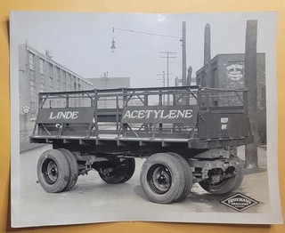 Fruehauf Acetylene Cylinder Trailer Linde Truck Philadelphia 1931 Photo