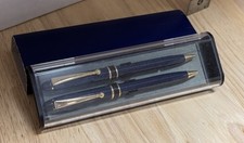 Vtg Ballpoint Pen Gift Set 2 Pens Unbranded