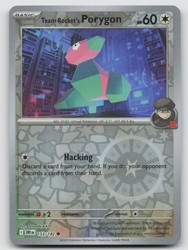 Team Rocket's Porygon 153/182 Destined Rivals Reverse Holo