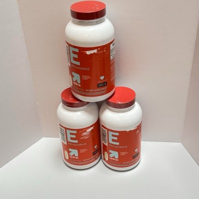 LOT OF 3~Up&Up Vitamin E 450 mg 1000 IU 200 Softgels  EXP 01/28 3 SEALED BOTTLES