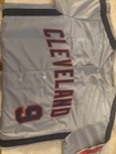 Carlos Baerga Cleveland Indians #9 Baseball Jersey Signed Autographed XL